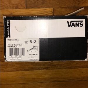 Vans Hadley Hiker size 8